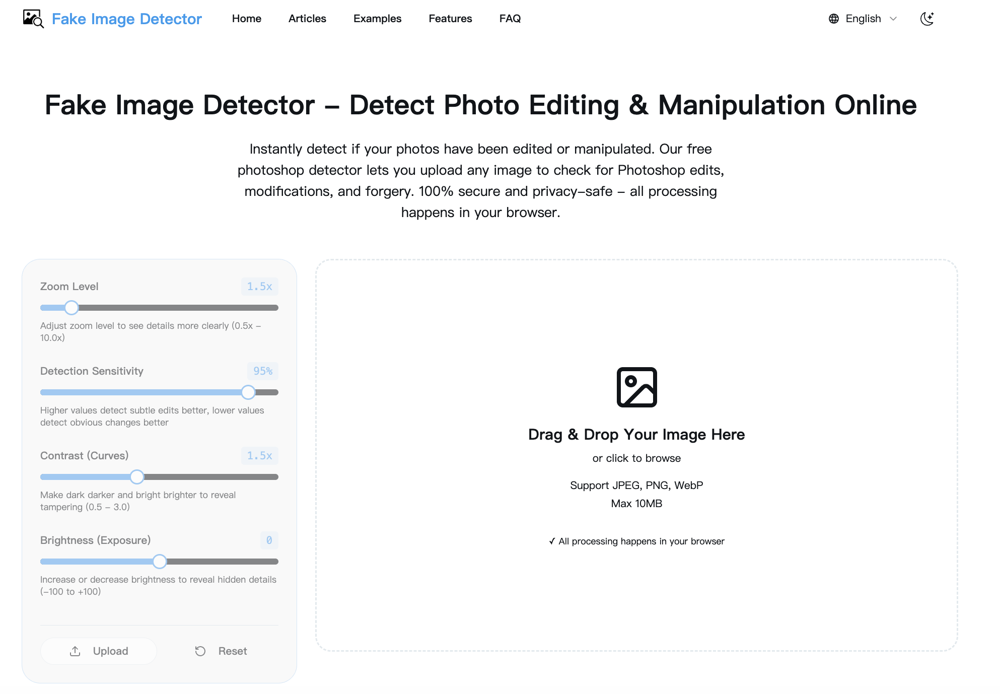 Fake Image Detector - Check Photo Manipulation